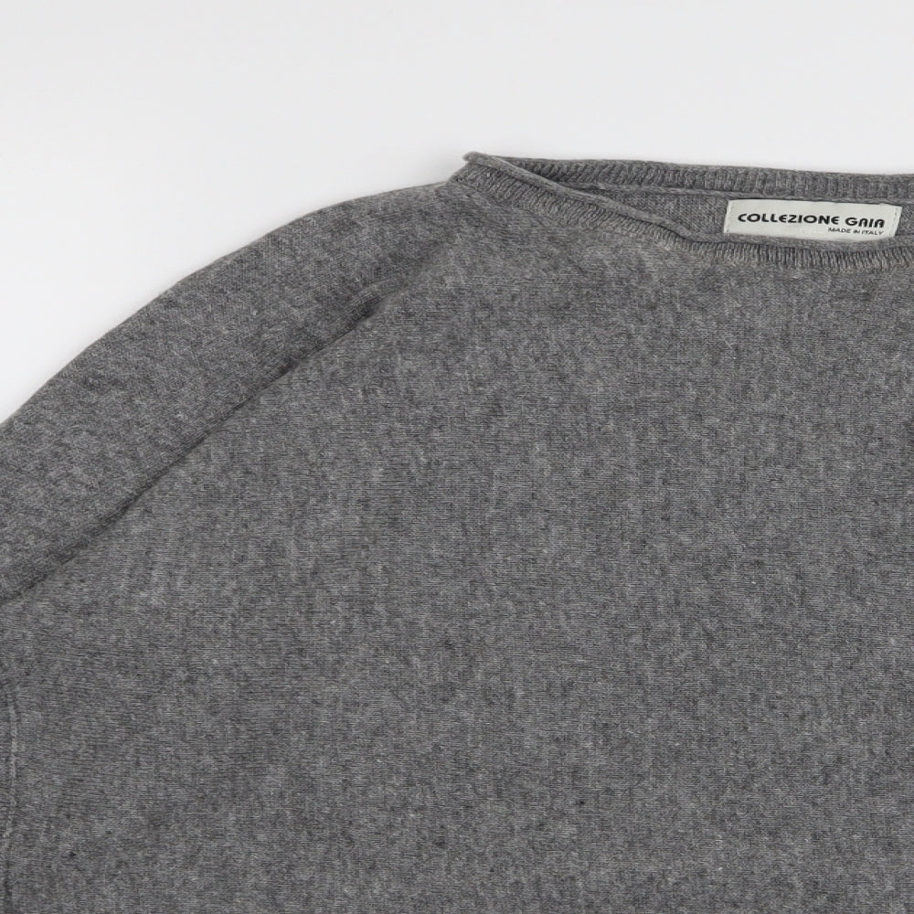 Collezione Gaia Womens Grey   Basic T-Shirt Size M
