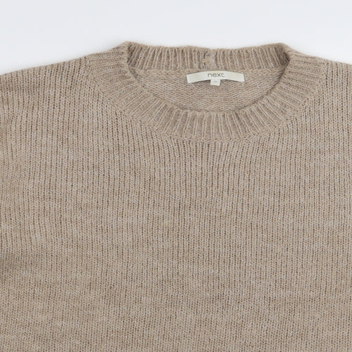 NEXT Womens Beige Floral  Pullover Jumper Size 16