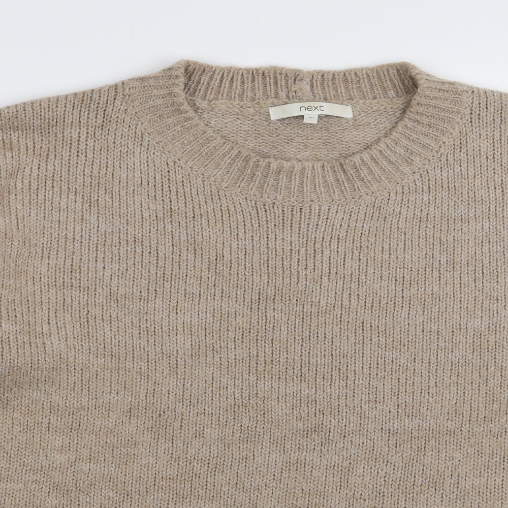 NEXT Womens Beige Floral  Pullover Jumper Size 16