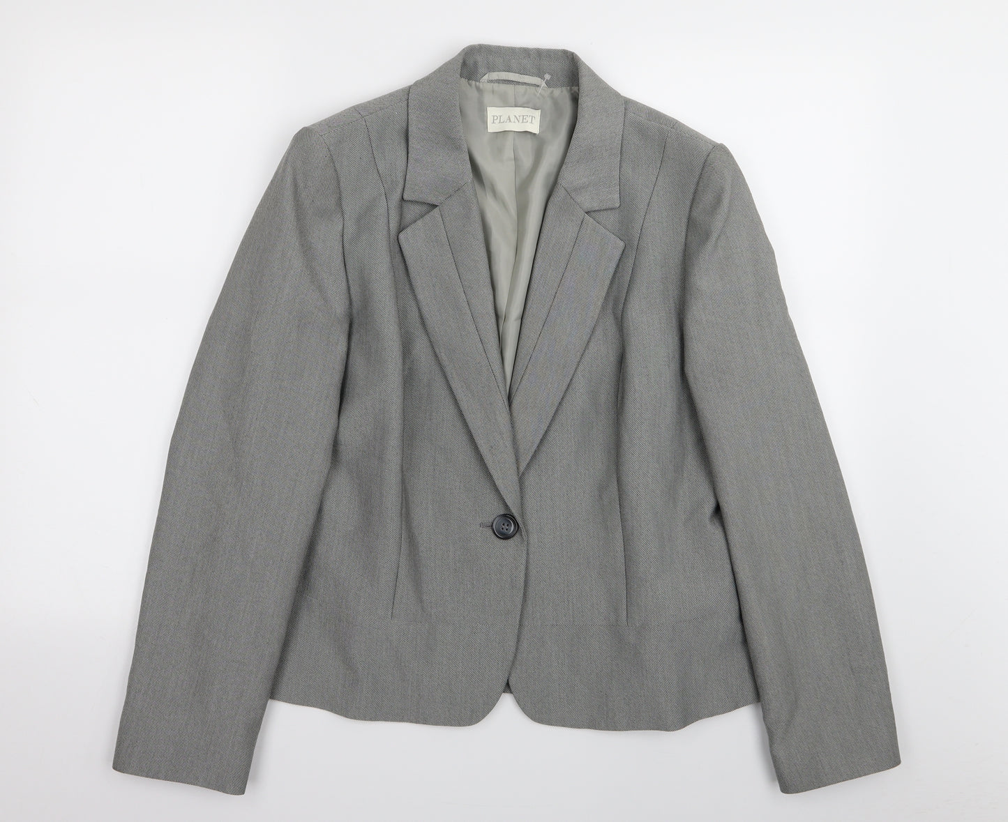 planet Womens Grey   Jacket Blazer Size 14