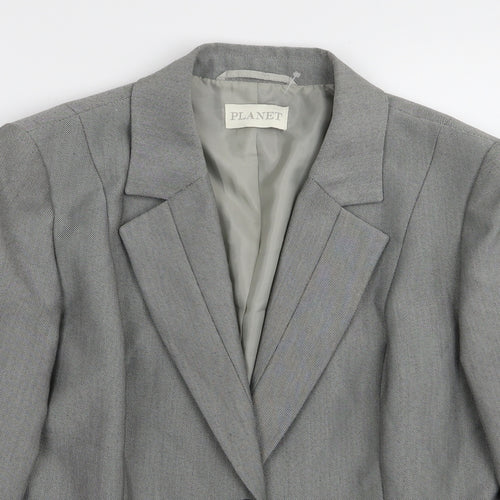 planet Womens Grey   Jacket Blazer Size 14