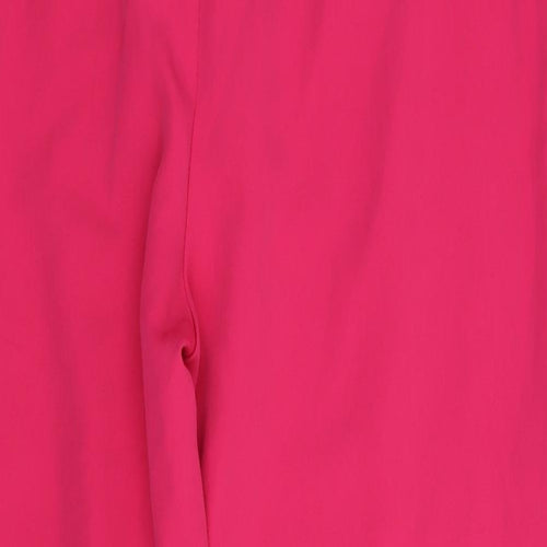 Boohoo Womens Pink   Trousers  Size 14 L27 in