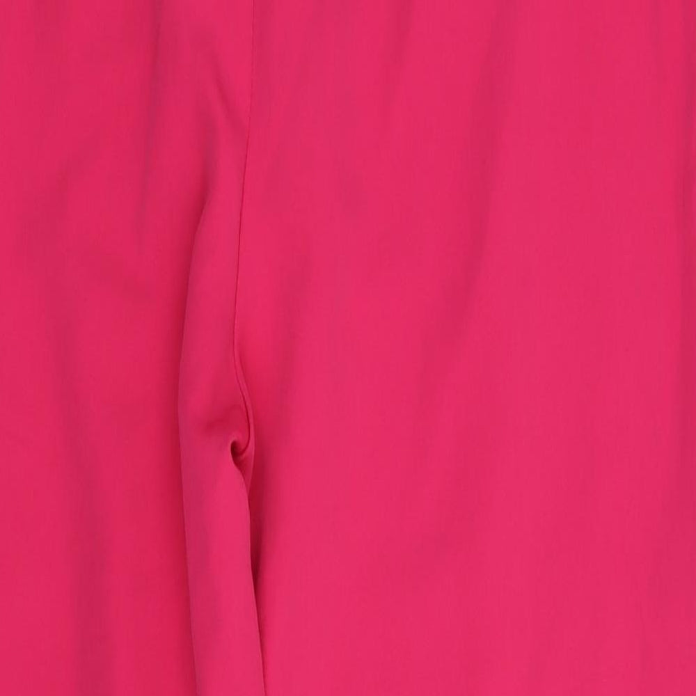 Boohoo Womens Pink   Trousers  Size 14 L27 in
