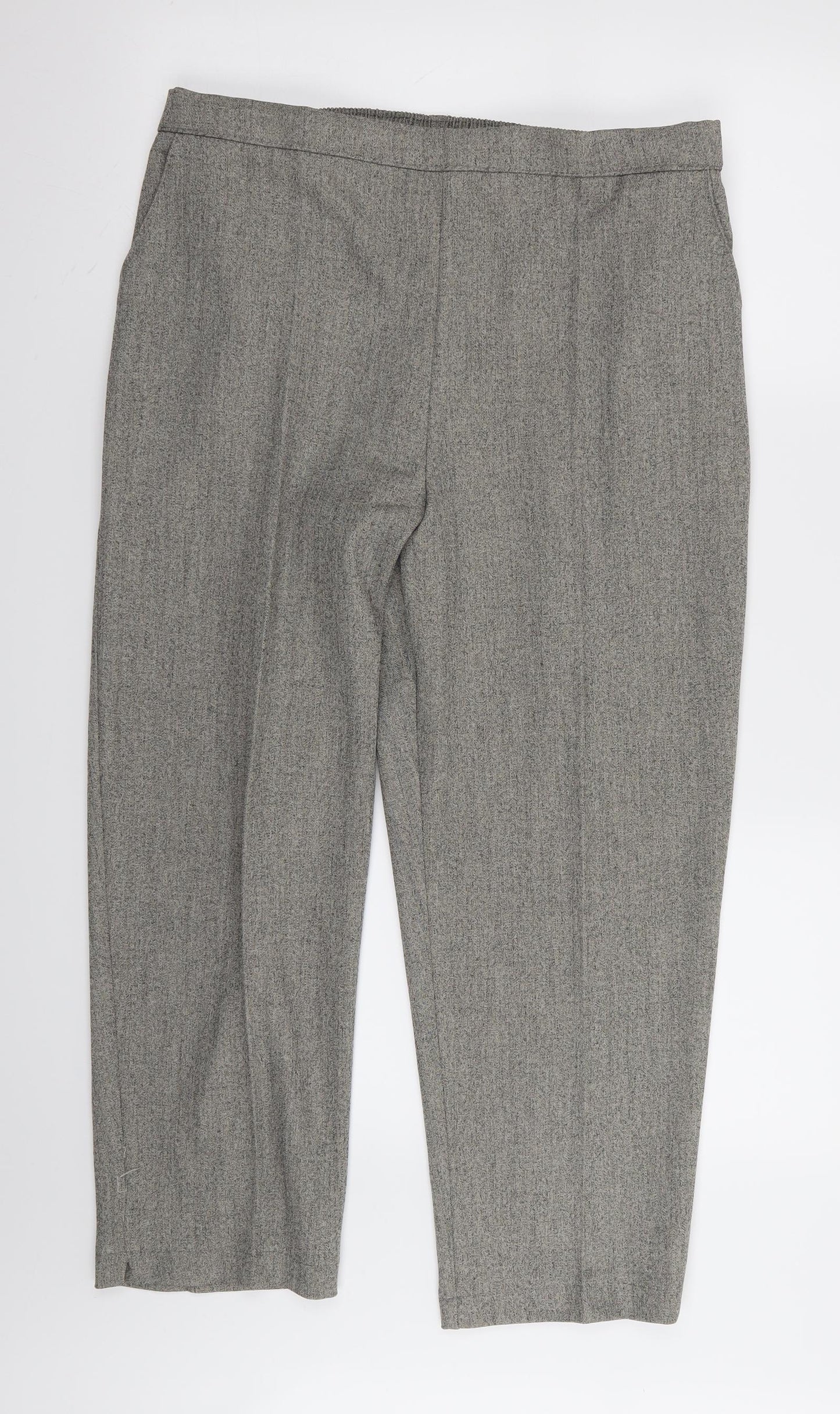 Autonomy Womens Grey   Trousers  Size 16 L25 in - Stretch waistband