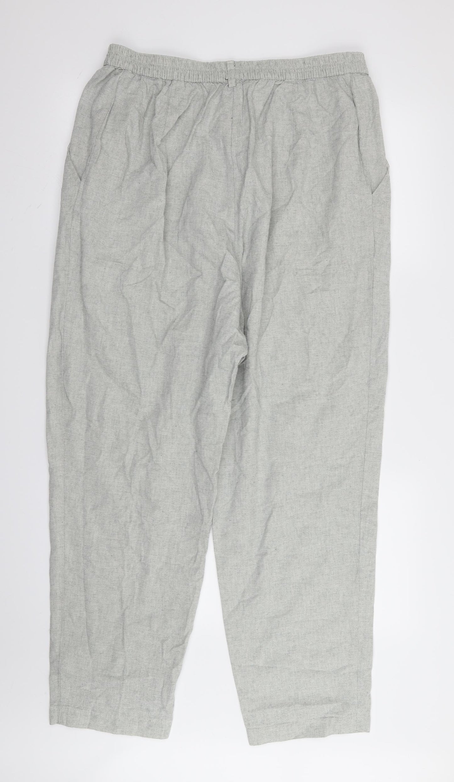st michael Womens Grey   Trousers  Size 20 L28 in - Stretch waistband