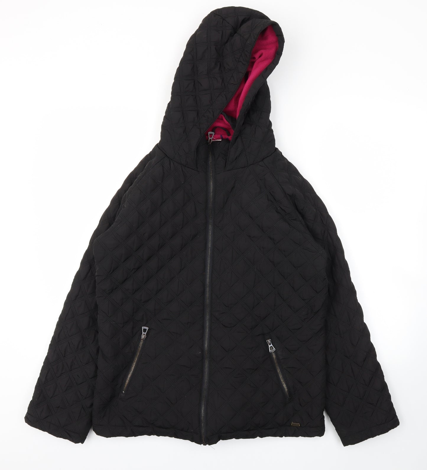 Kangol Womens Black   Jacket Coat Size 14