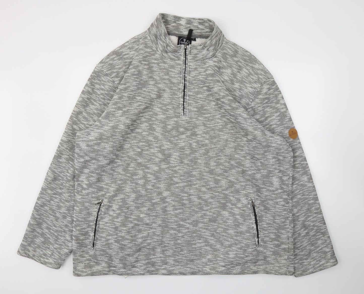 Guinness Mens Grey   Full Zip Hoodie Size 3XL