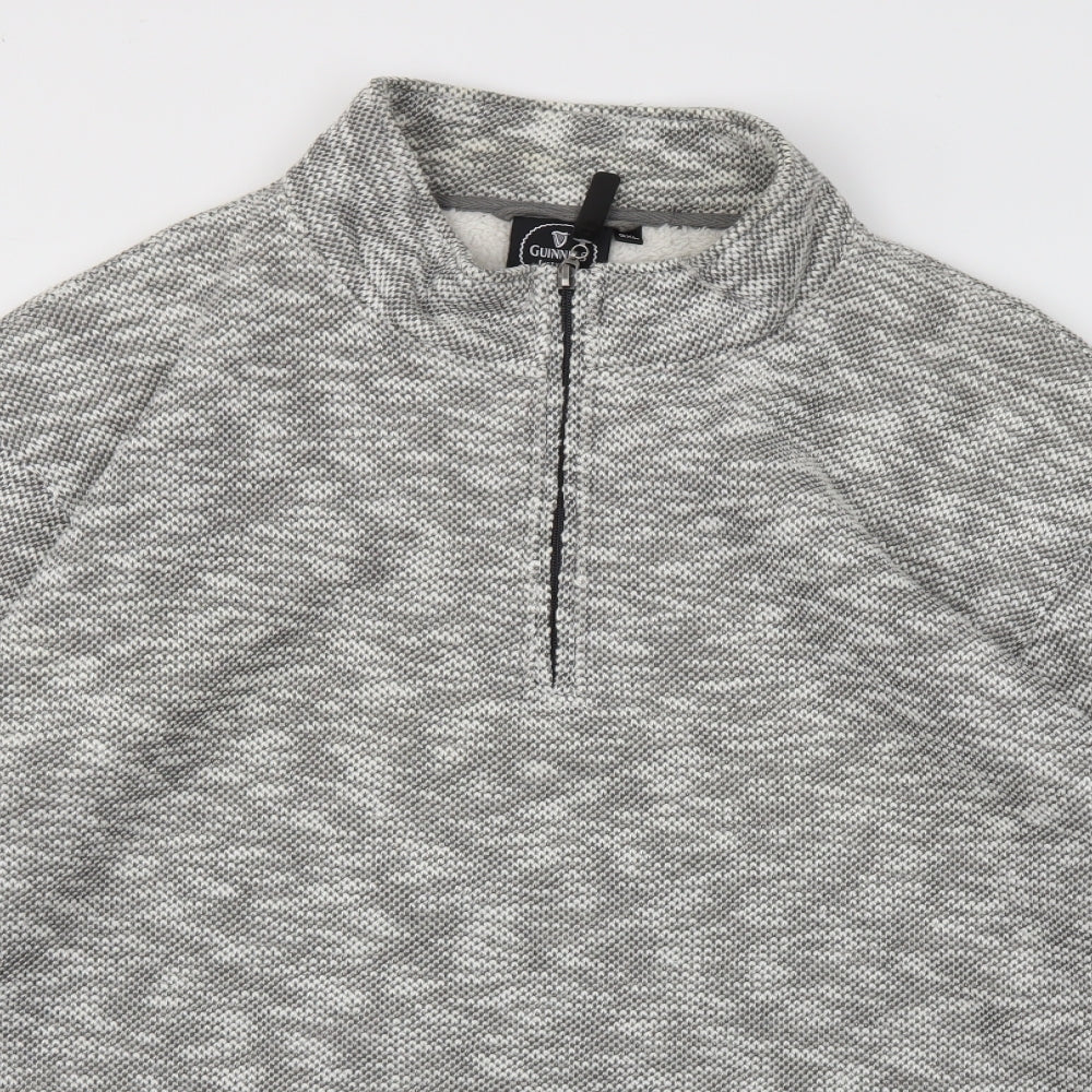 Guinness Mens Grey   Full Zip Hoodie Size 3XL