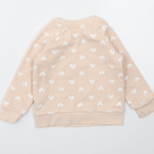 Primark Girls Pink   Pullover Jumper Size 9-12 Months