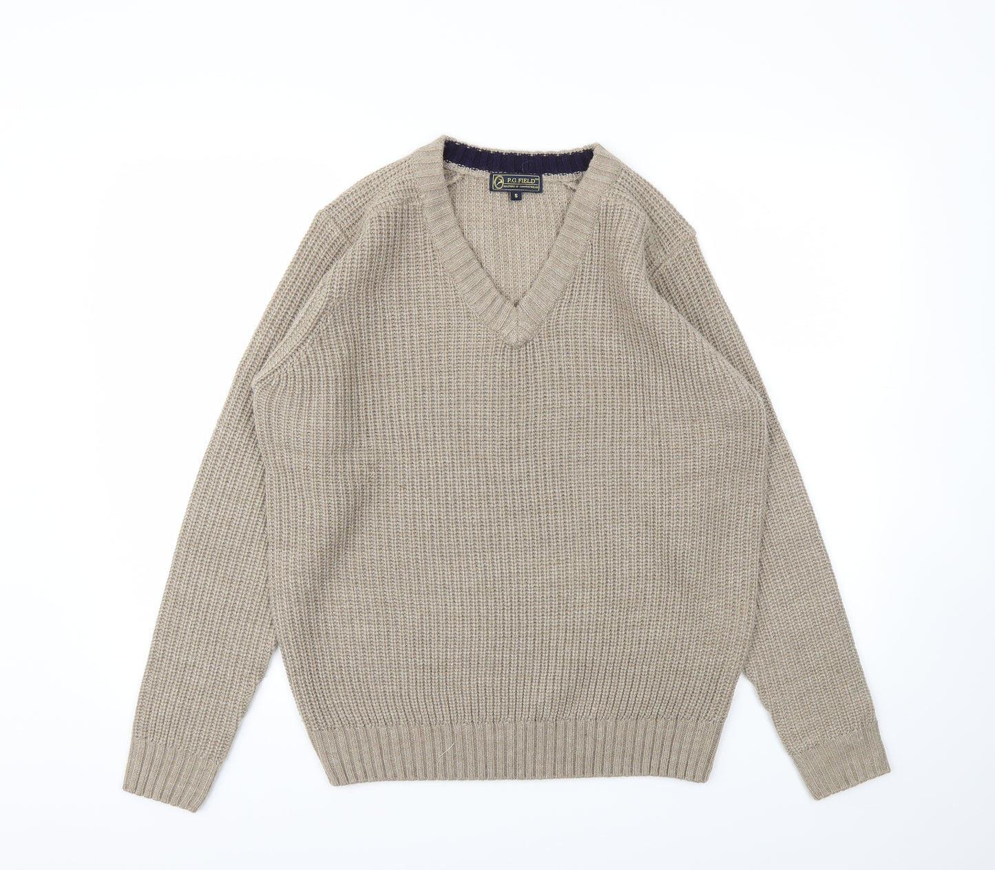 P.G. Field  Mens Beige   Pullover Sweatshirt Size S