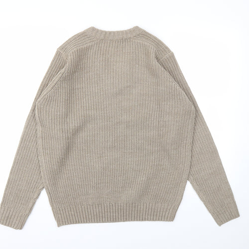 P.G. Field  Mens Beige   Pullover Sweatshirt Size S