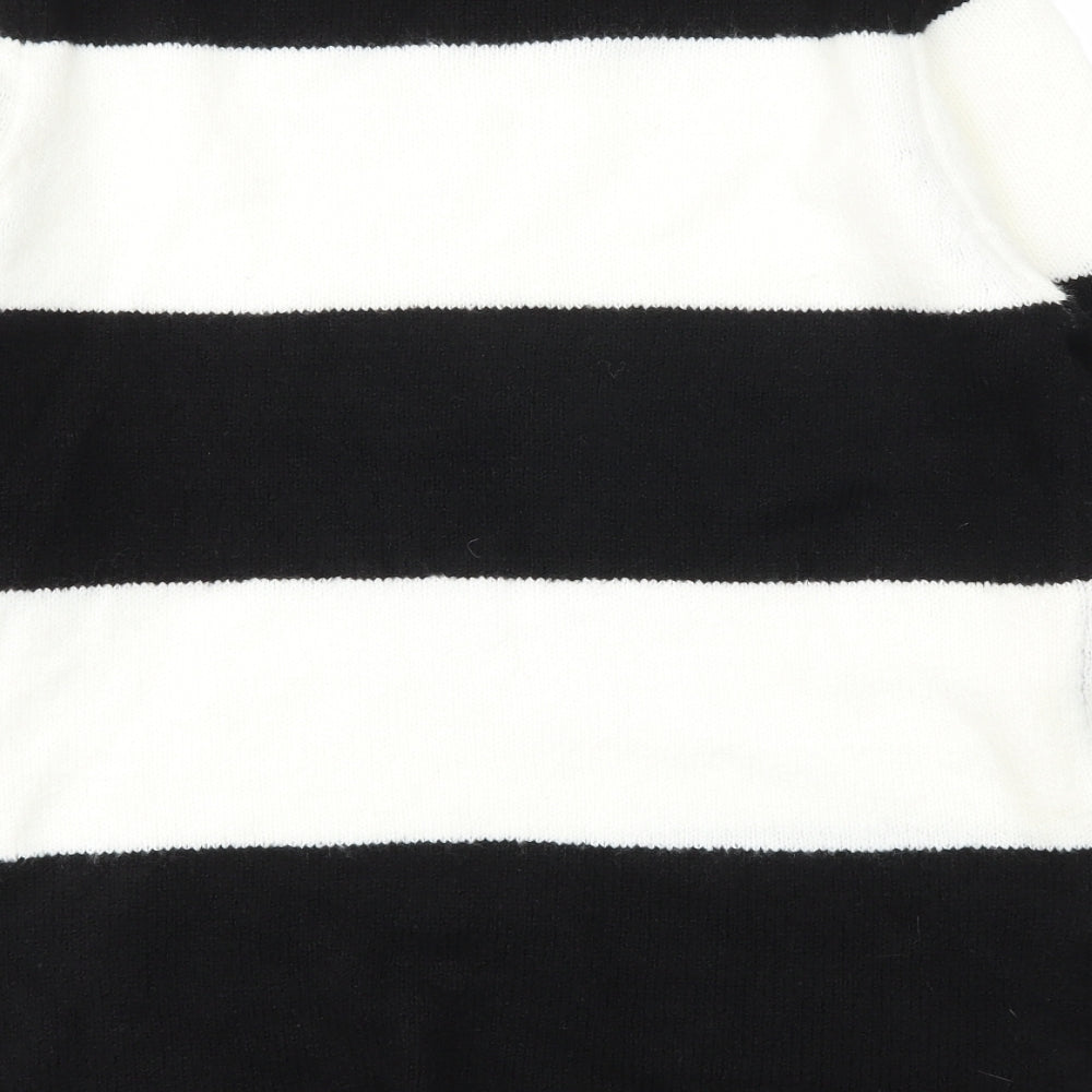 Primark Womens Black Striped  Pullover Jumper Size 16