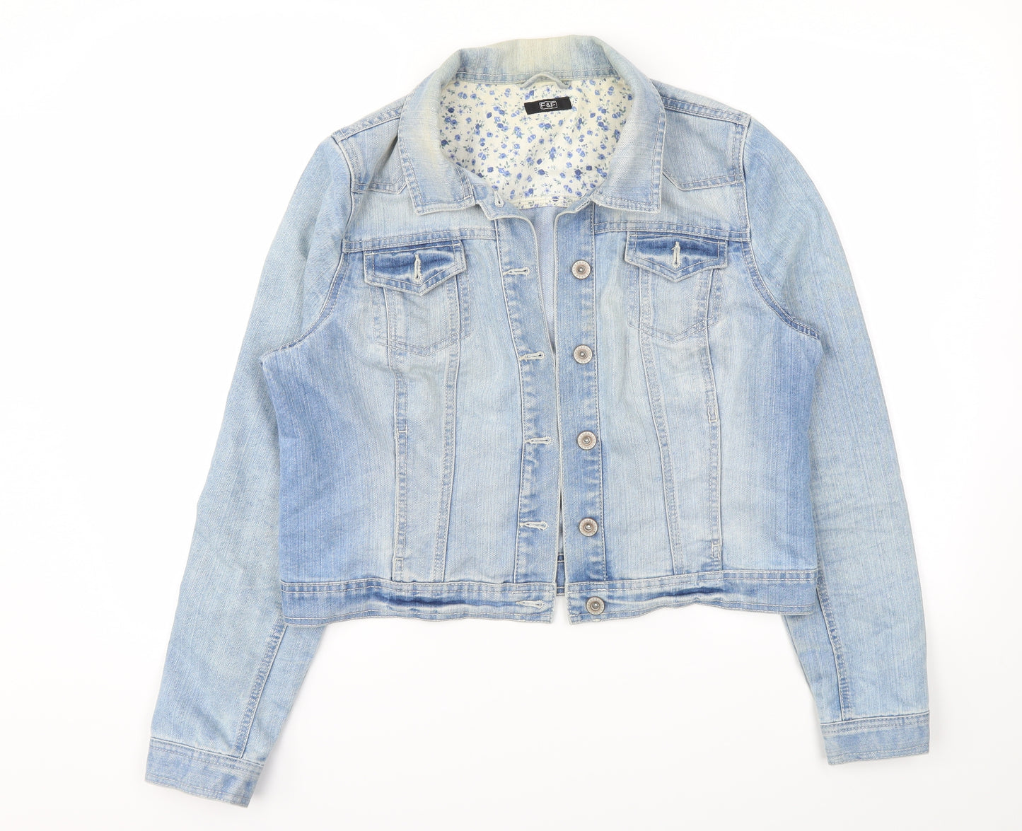 F&F Womens Blue   Jacket Coat Size 14