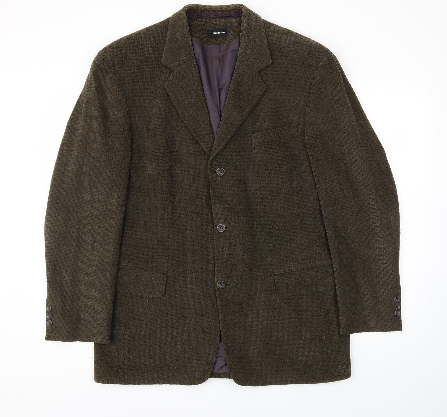Benvenuto Mens Green   Jacket Blazer Size 50