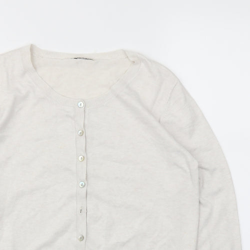 Matalan Womens Ivory   Cardigan Jumper Size 14