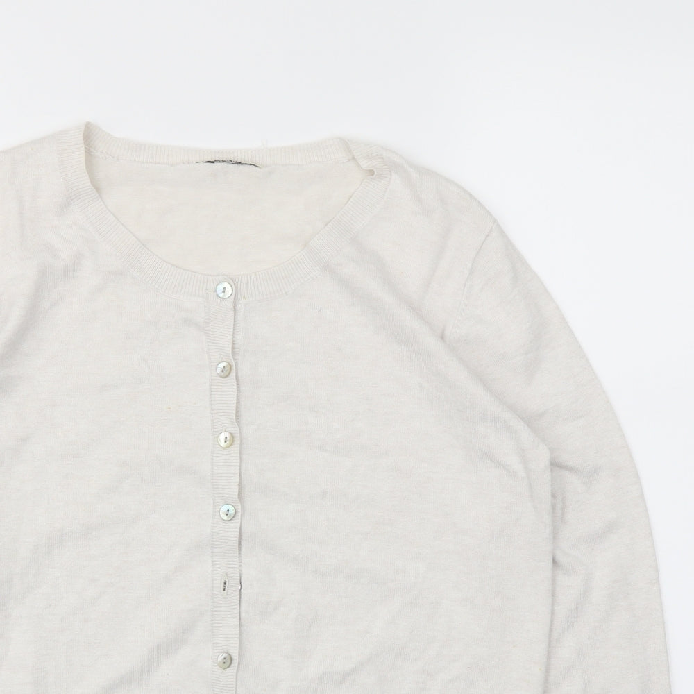 Matalan Womens Ivory   Cardigan Jumper Size 14