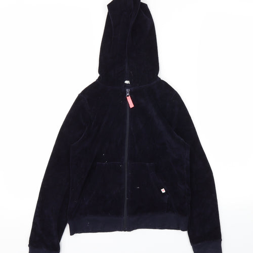 H&M Girls Blue   Full Zip Hoodie Size 9-10 Years