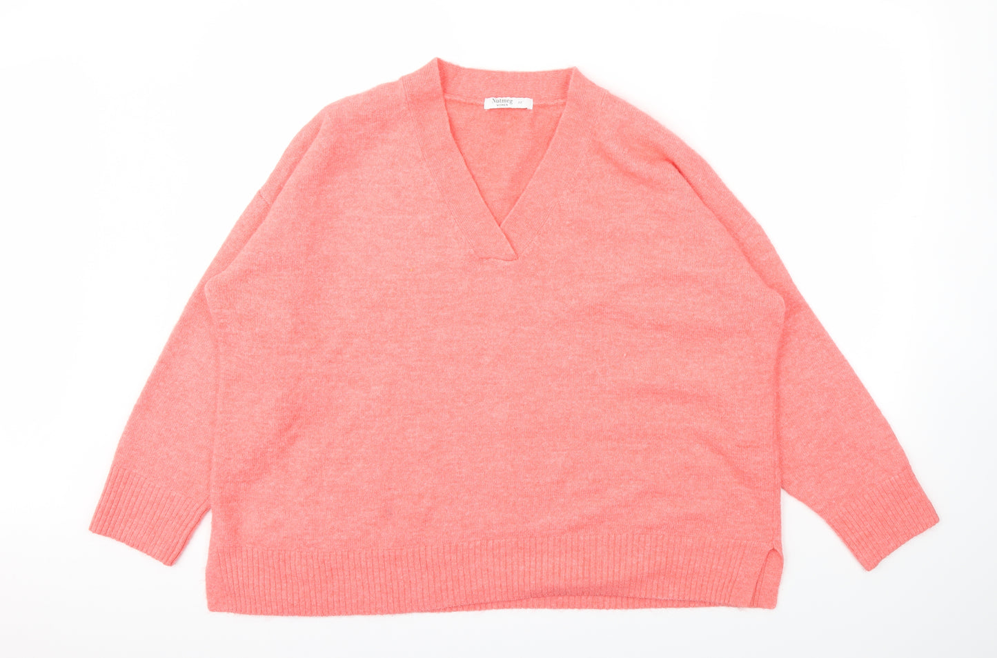 Nutmeg Womens Pink   Pullover Jumper Size 22