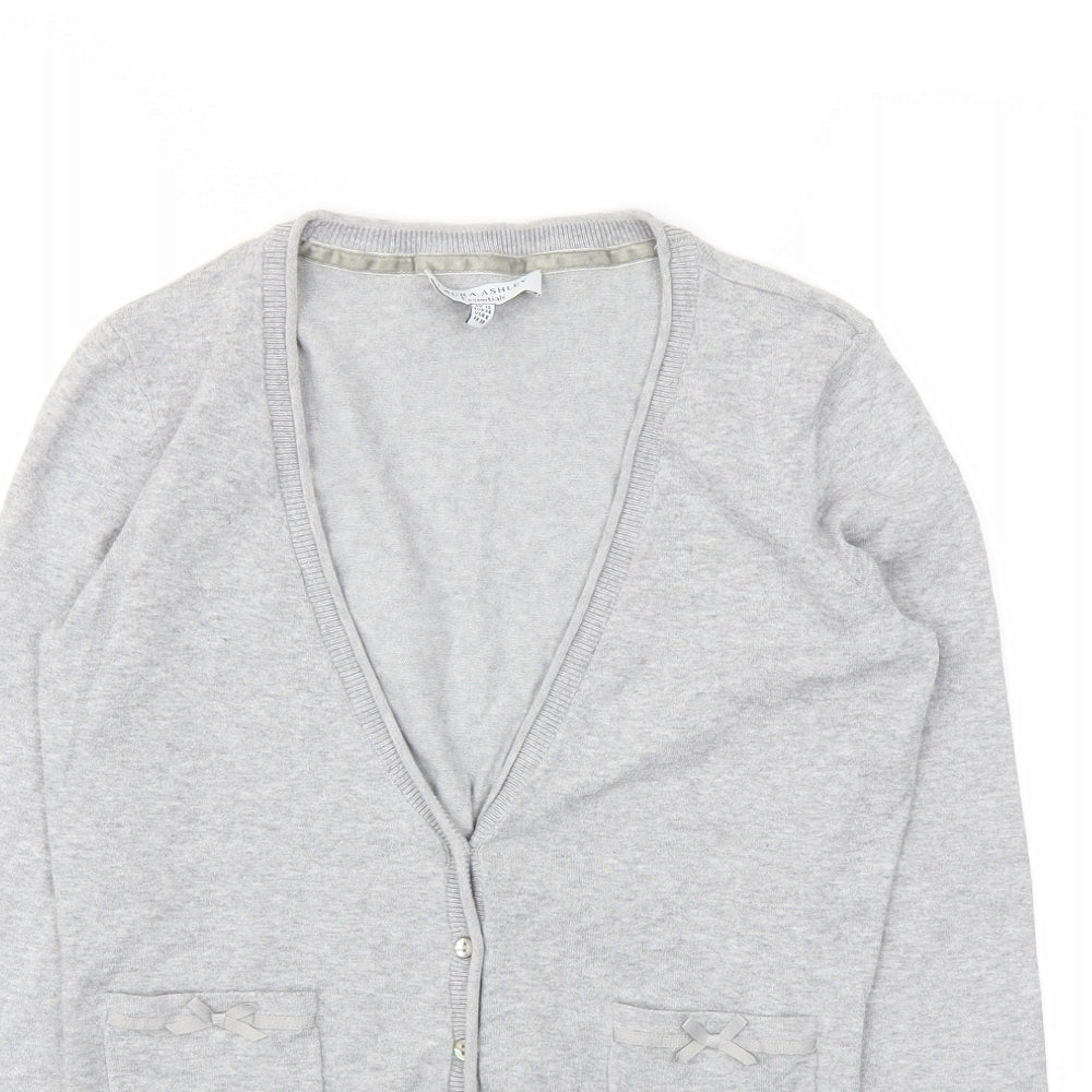 Laura Ashley Womens Grey   Cardigan Jumper Size 10