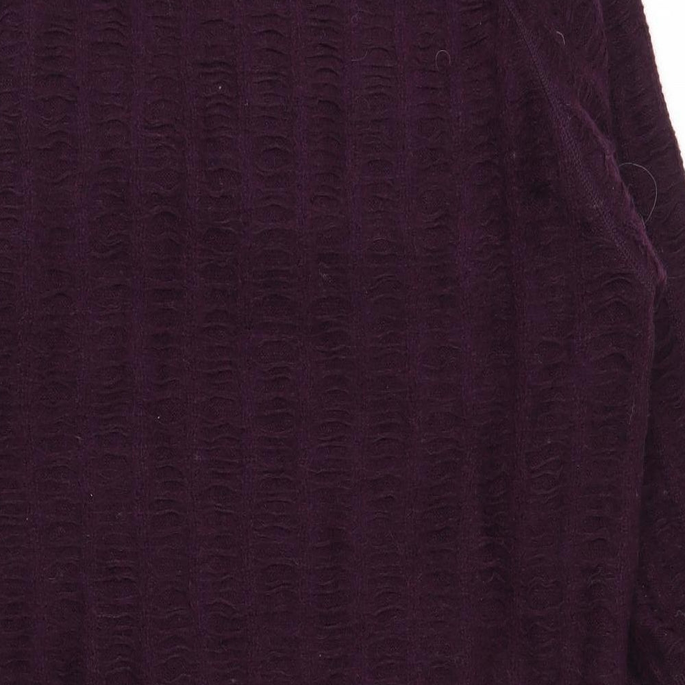 Adini Womens Purple   Cardigan Jumper Size M