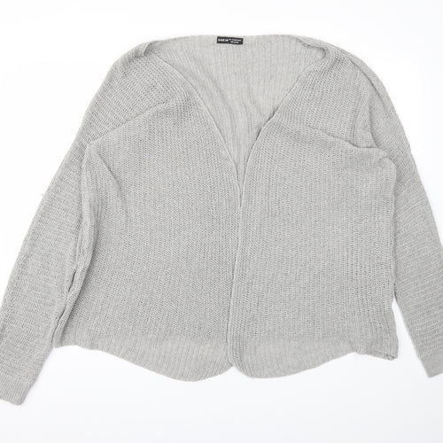 SheIn Womens Grey   Cardigan Jumper Size L