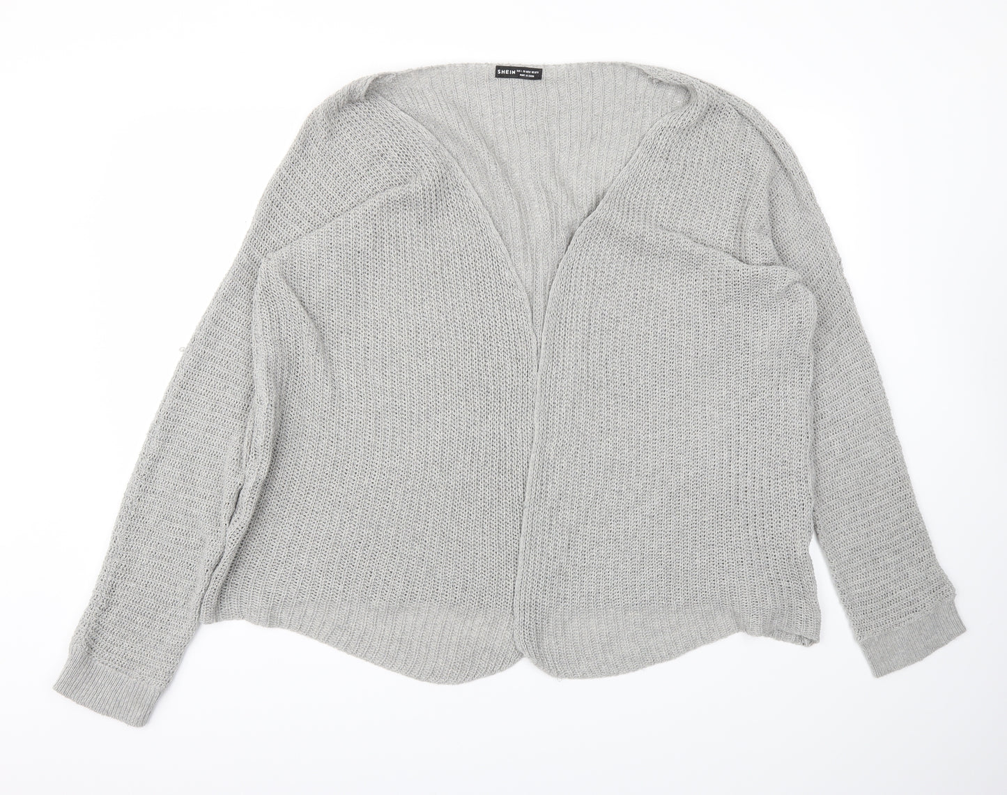SheIn Womens Grey   Cardigan Jumper Size L