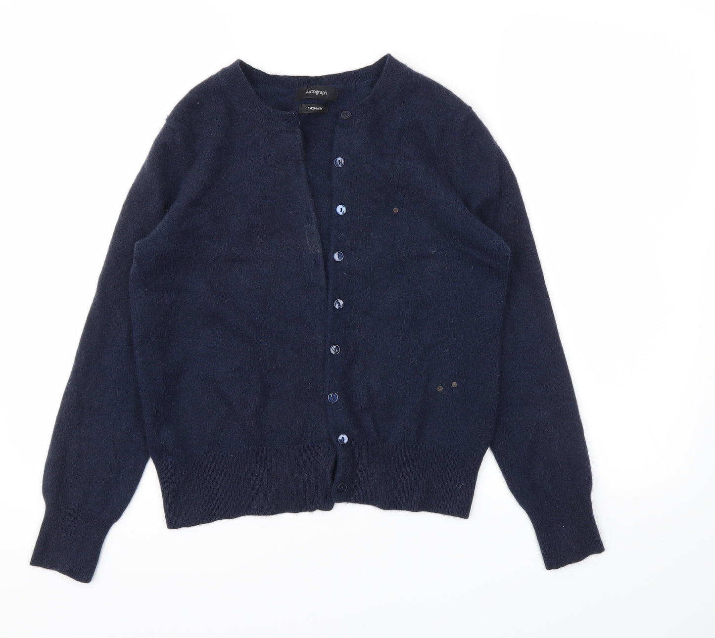 M&S Womens Blue   Cardigan Jumper Size 8