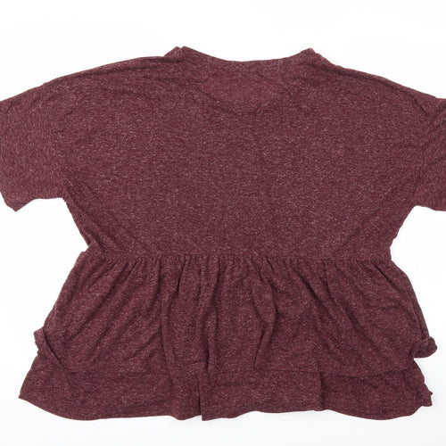 New Look Womens Purple   Basic T-Shirt Size 18
