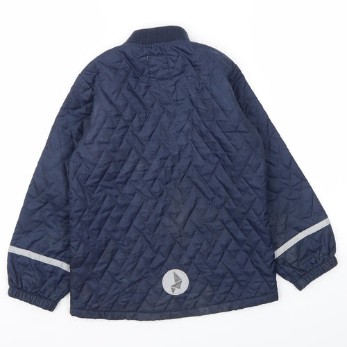 VRS Boys Blue   Basic Coat Coat Size 6-7 Years