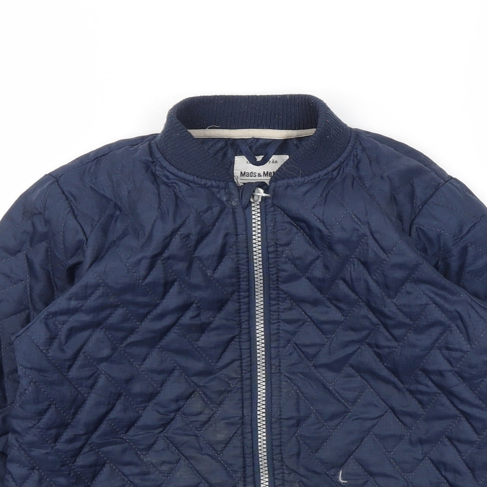 VRS Boys Blue   Basic Coat Coat Size 6-7 Years