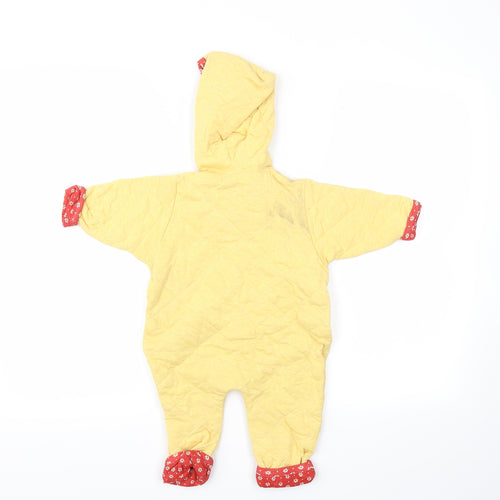 BABYBAY Boys Yellow Animal Print  Jacket  Size 3-6 Months