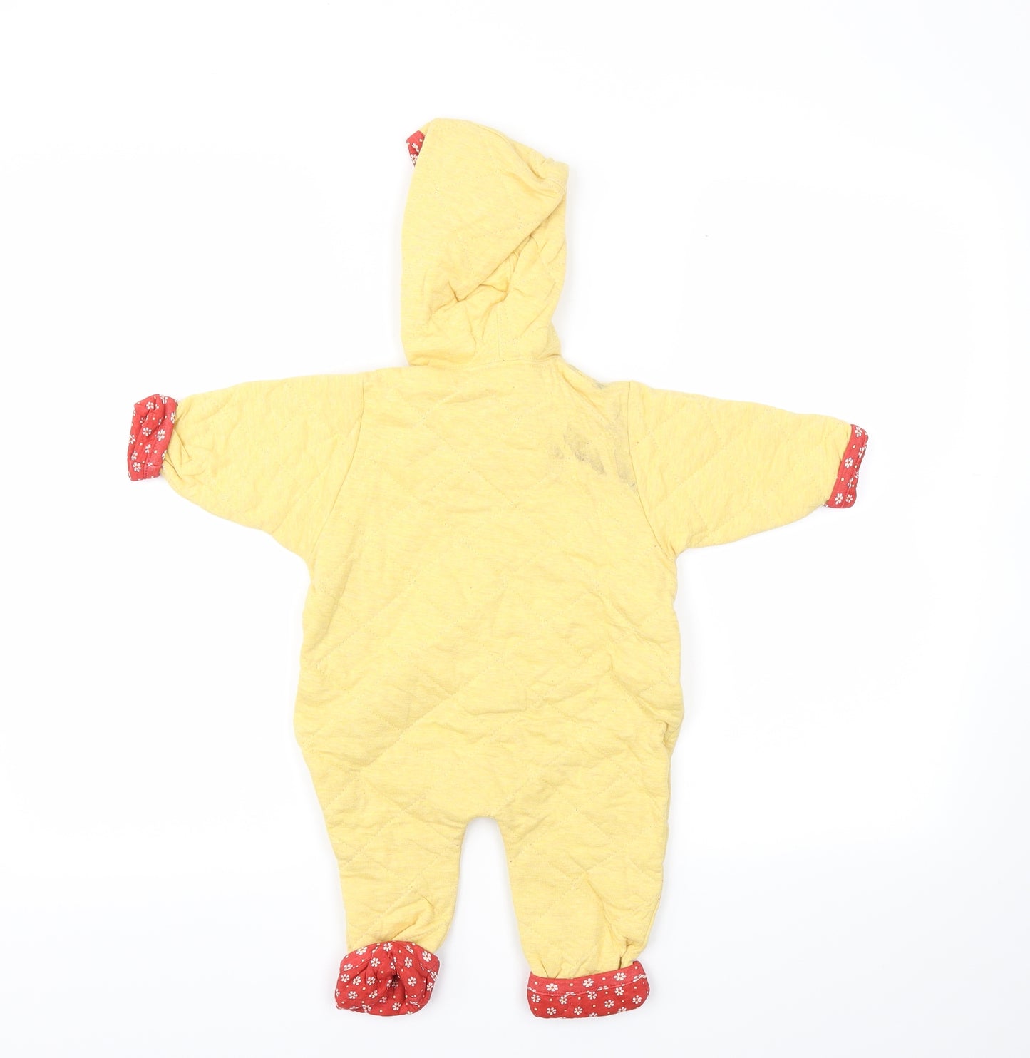 BABYBAY Boys Yellow Animal Print  Jacket  Size 3-6 Months