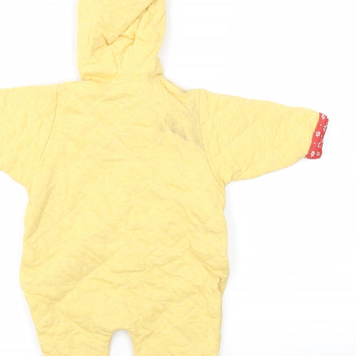 BABYBAY Boys Yellow Animal Print  Jacket  Size 3-6 Months