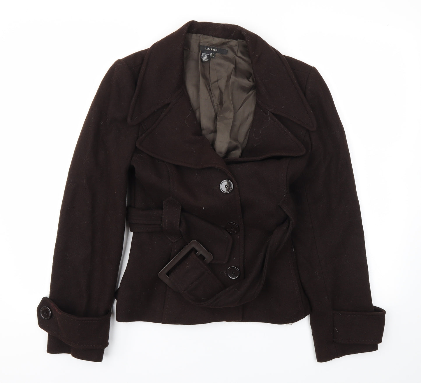 Zara Womens Brown   Jacket Coat Size M