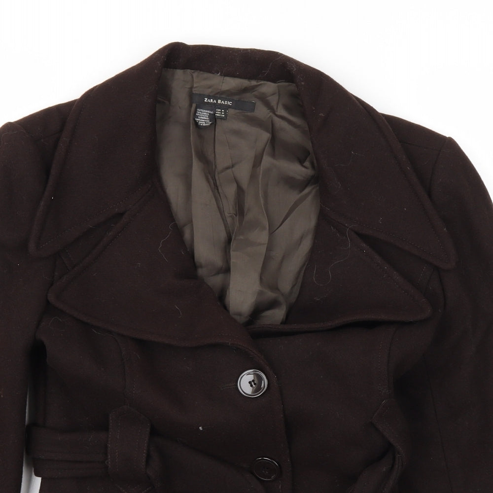Zara Womens Brown   Jacket Coat Size M