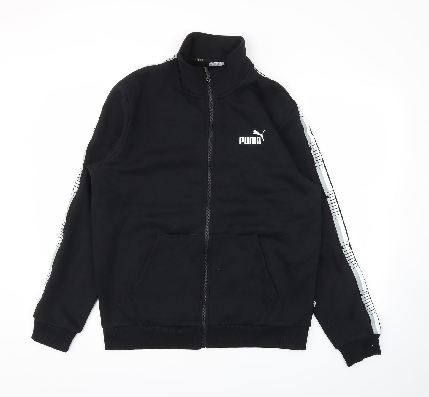 PUMA Mens Black   Full Zip Jumper Size M