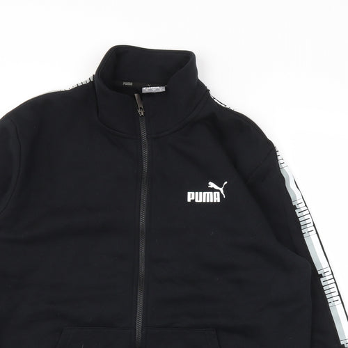 PUMA Mens Black   Full Zip Jumper Size M