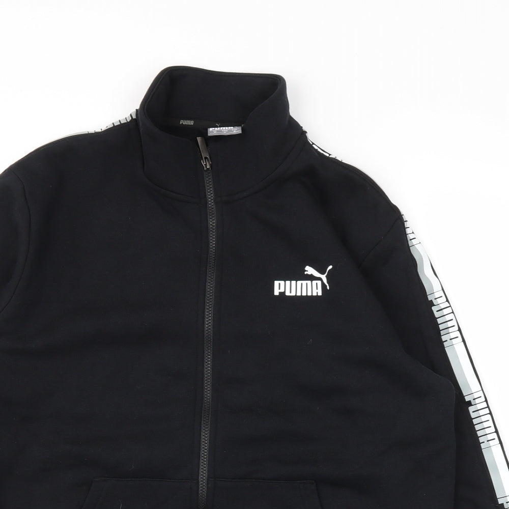 PUMA Mens Black   Full Zip Jumper Size M