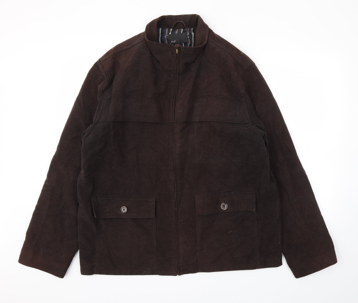 F&F Mens Brown   Jacket Coat Size L