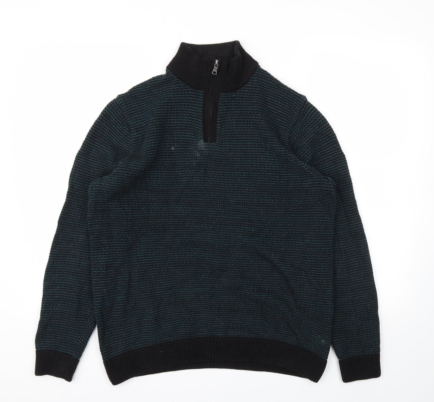 M&S Mens Blue   Pullover Hoodie Size M