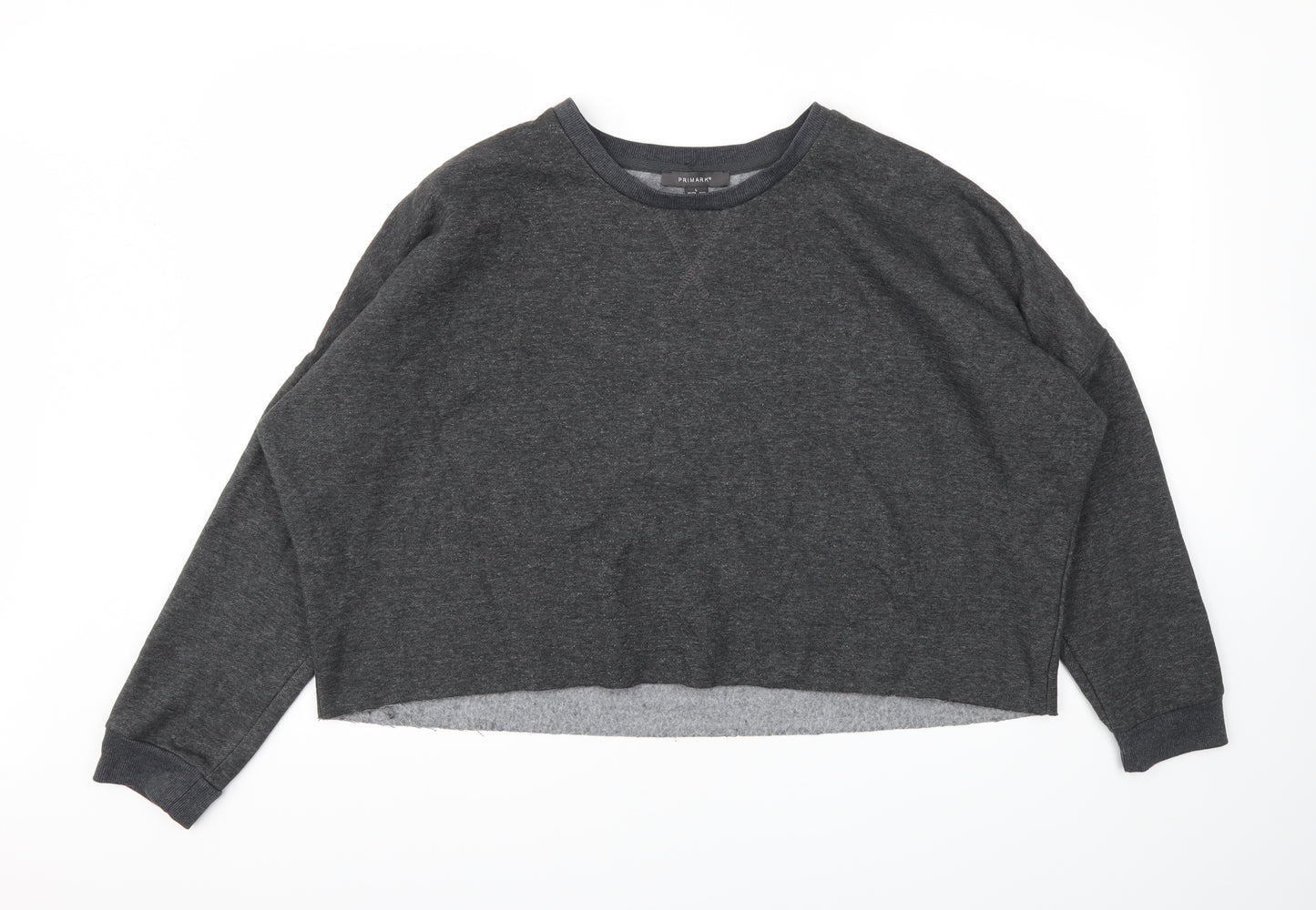 Primark Womens Grey   Pullover Hoodie Size L