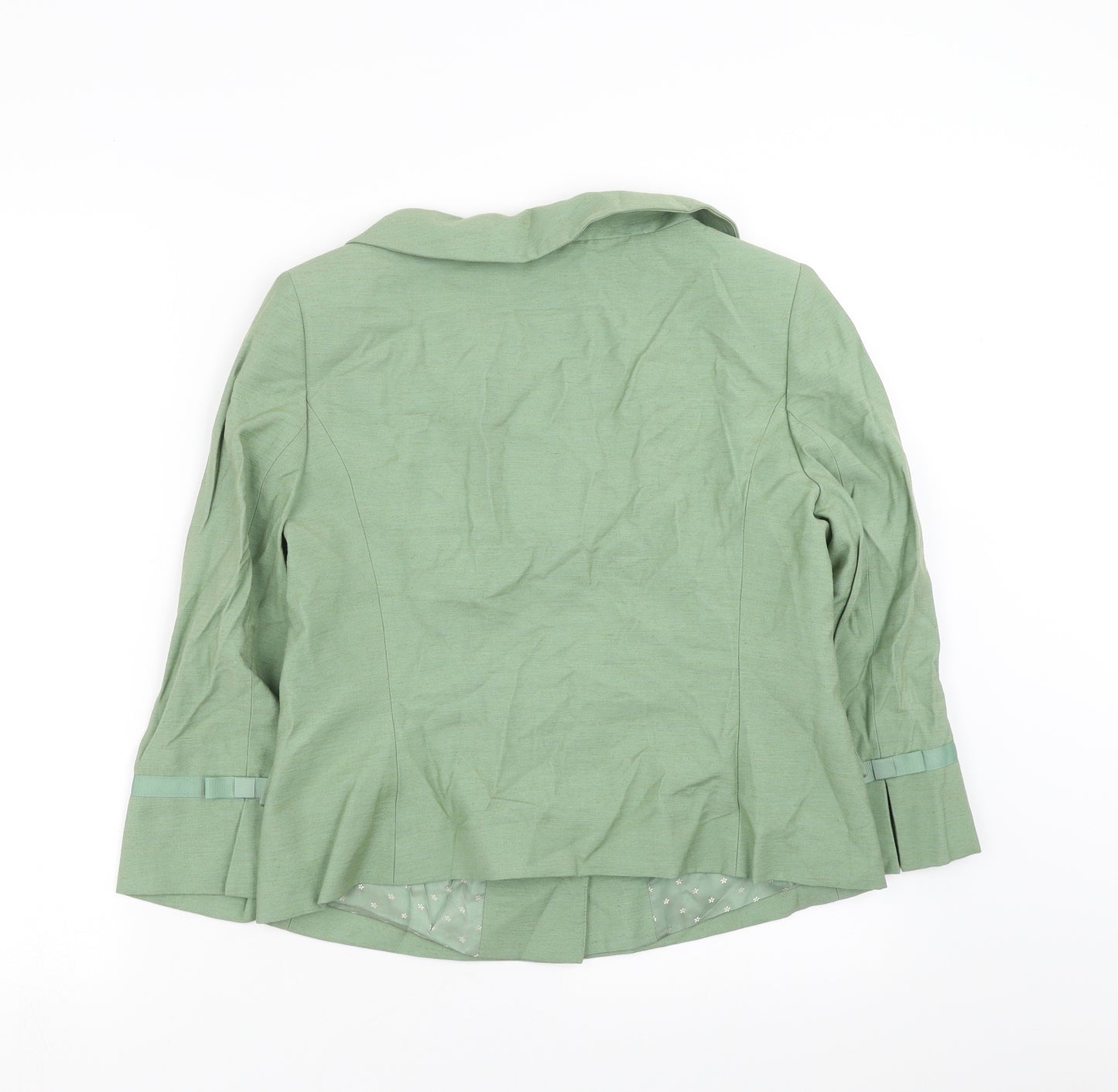 PRECIS PETITE Womens Green   Jacket Suit Jacket Size 12