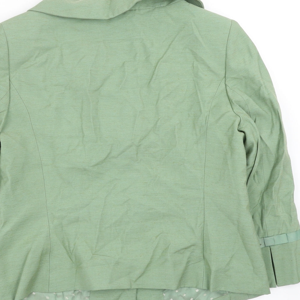 PRECIS PETITE Womens Green   Jacket Suit Jacket Size 12