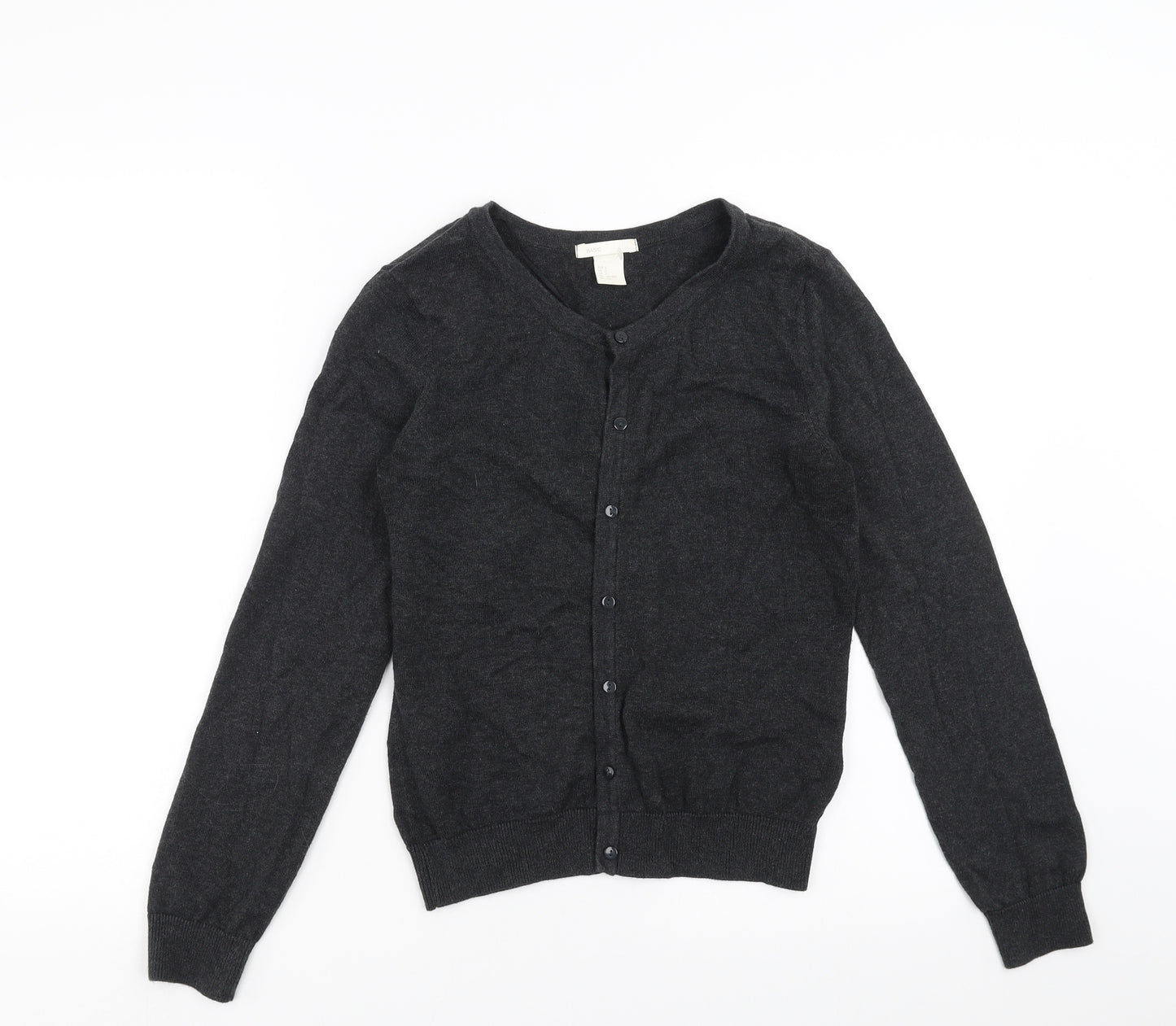 H&M Womens Grey   Cardigan Jumper Size S
