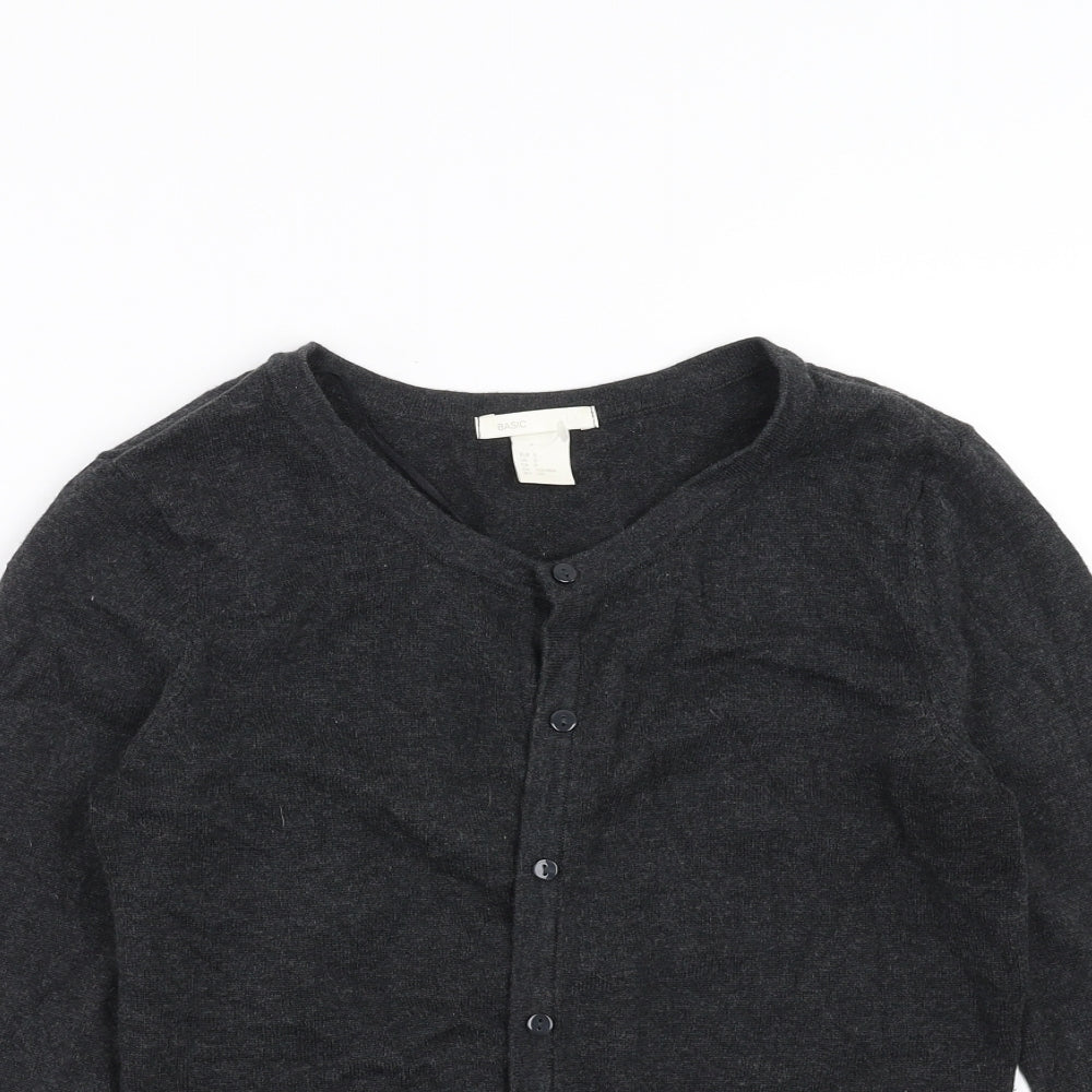 H&M Womens Grey   Cardigan Jumper Size S