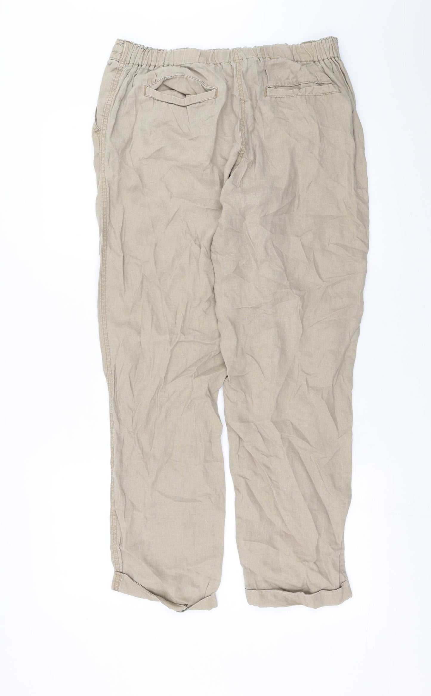 Sainsburys  Womens Beige   Trousers  Size 12 L29 in