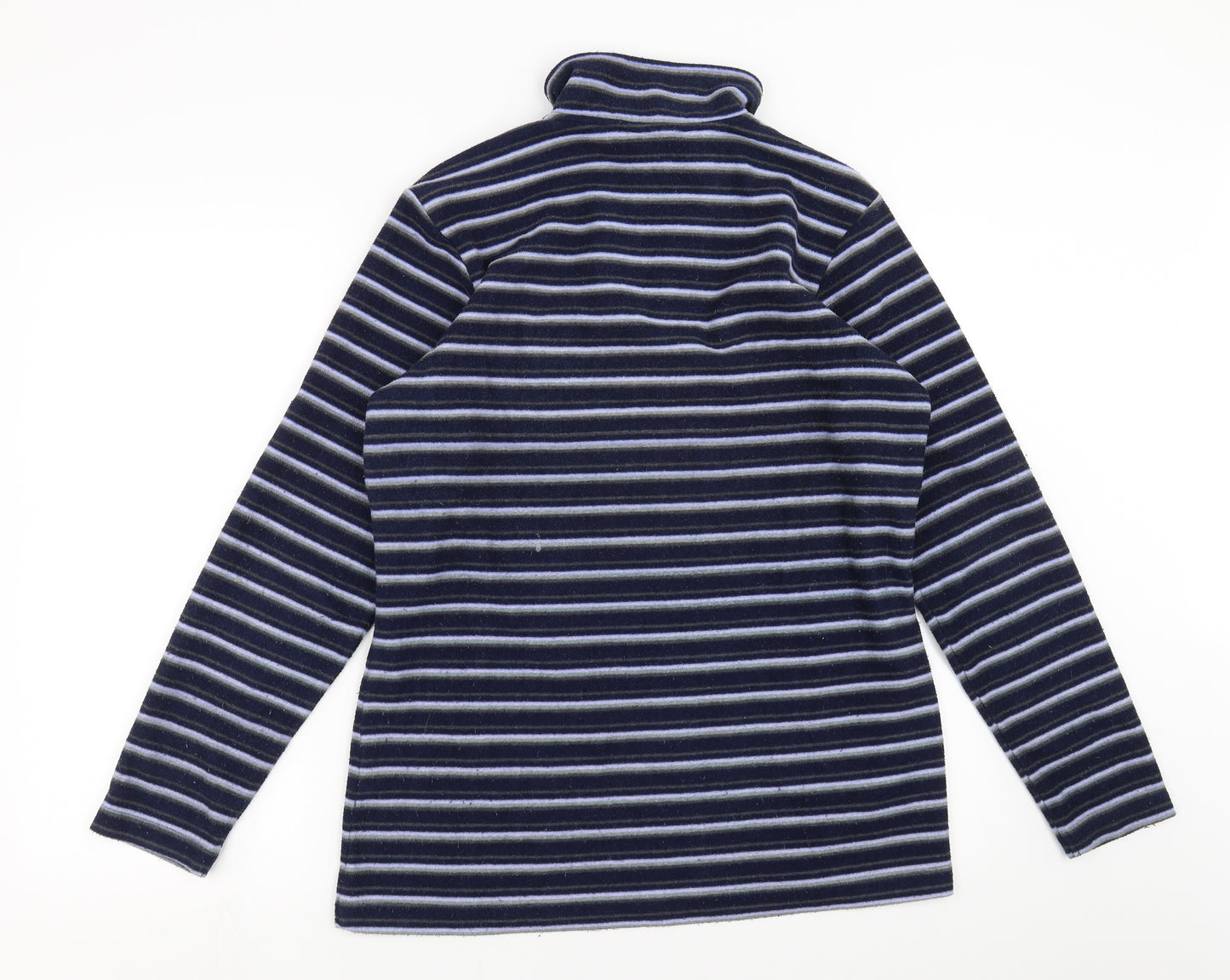 Craghoppers Womens Blue Striped Fleece Pullover Jumper Size 12