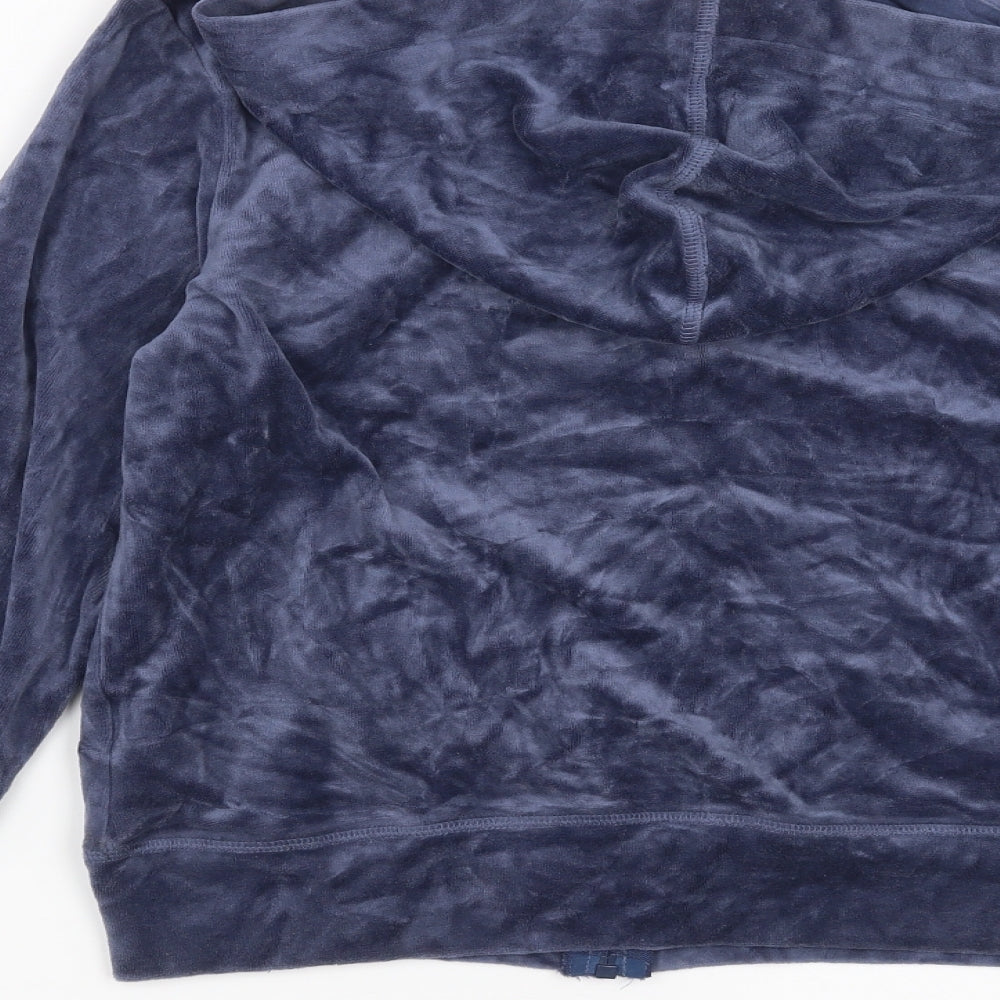 Marks and Spencer Womens Blue   Full Zip Hoodie Size 12