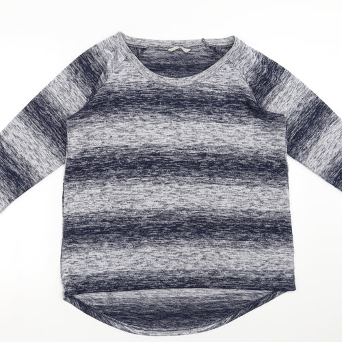 Sainsburys  Womens Blue Striped  Pullover Jumper Size 16