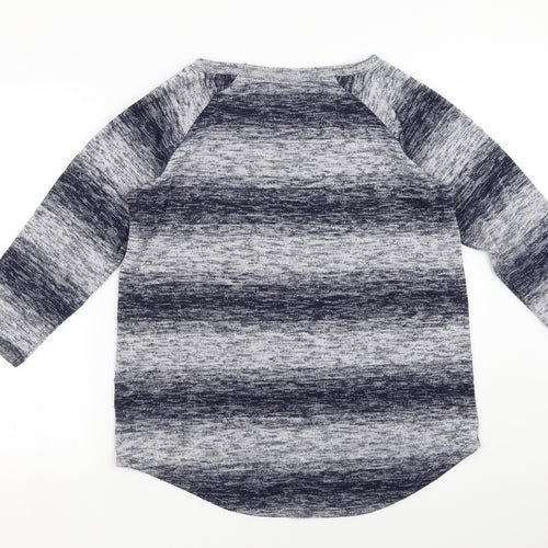 Sainsburys  Womens Blue Striped  Pullover Jumper Size 16